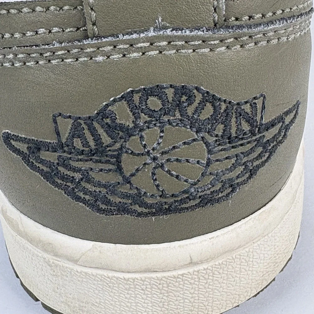 Size 10 - Air Jordan 1 Low Black Toe Medium Olive